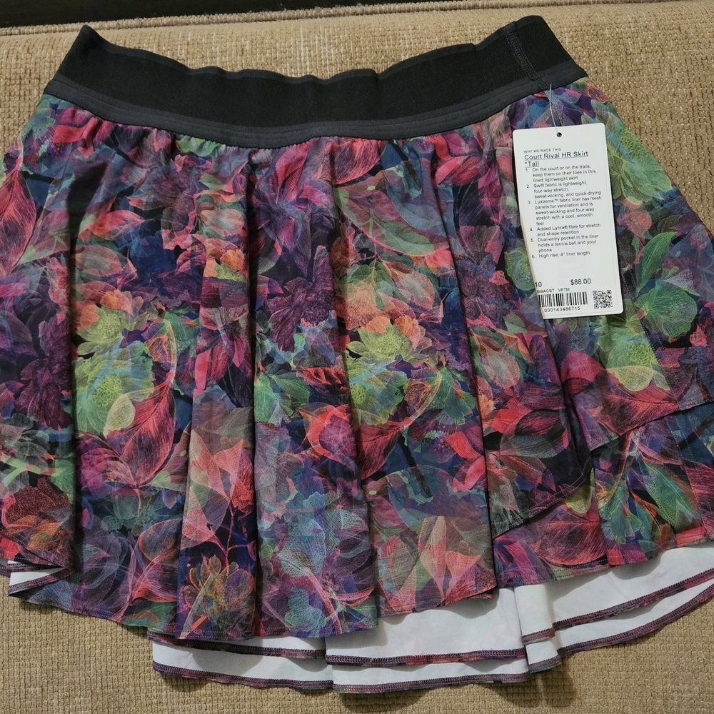 Lululemon Athletica Multicolor Skater Skirt